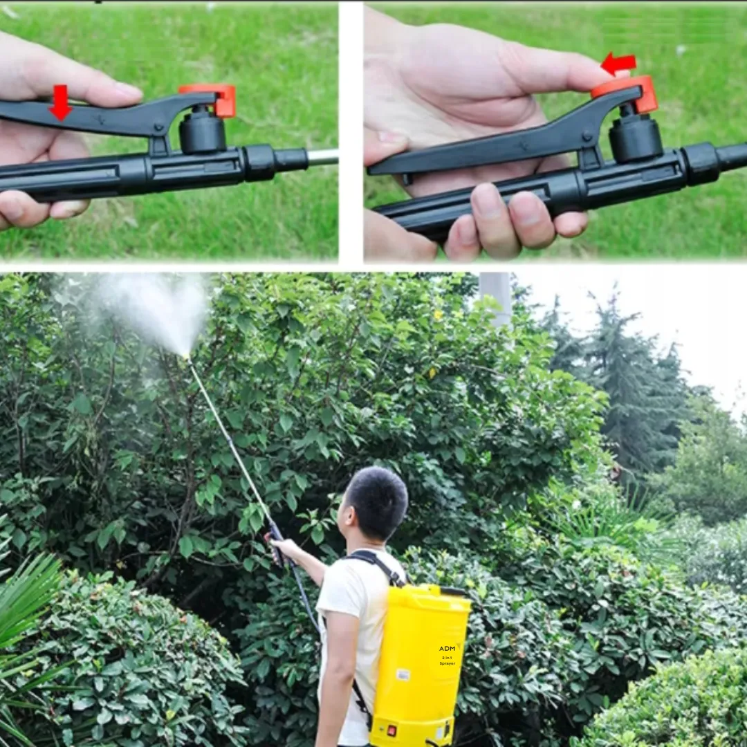 ADAMANTA ADM 523 irroratrice batteria e manuale 2in1