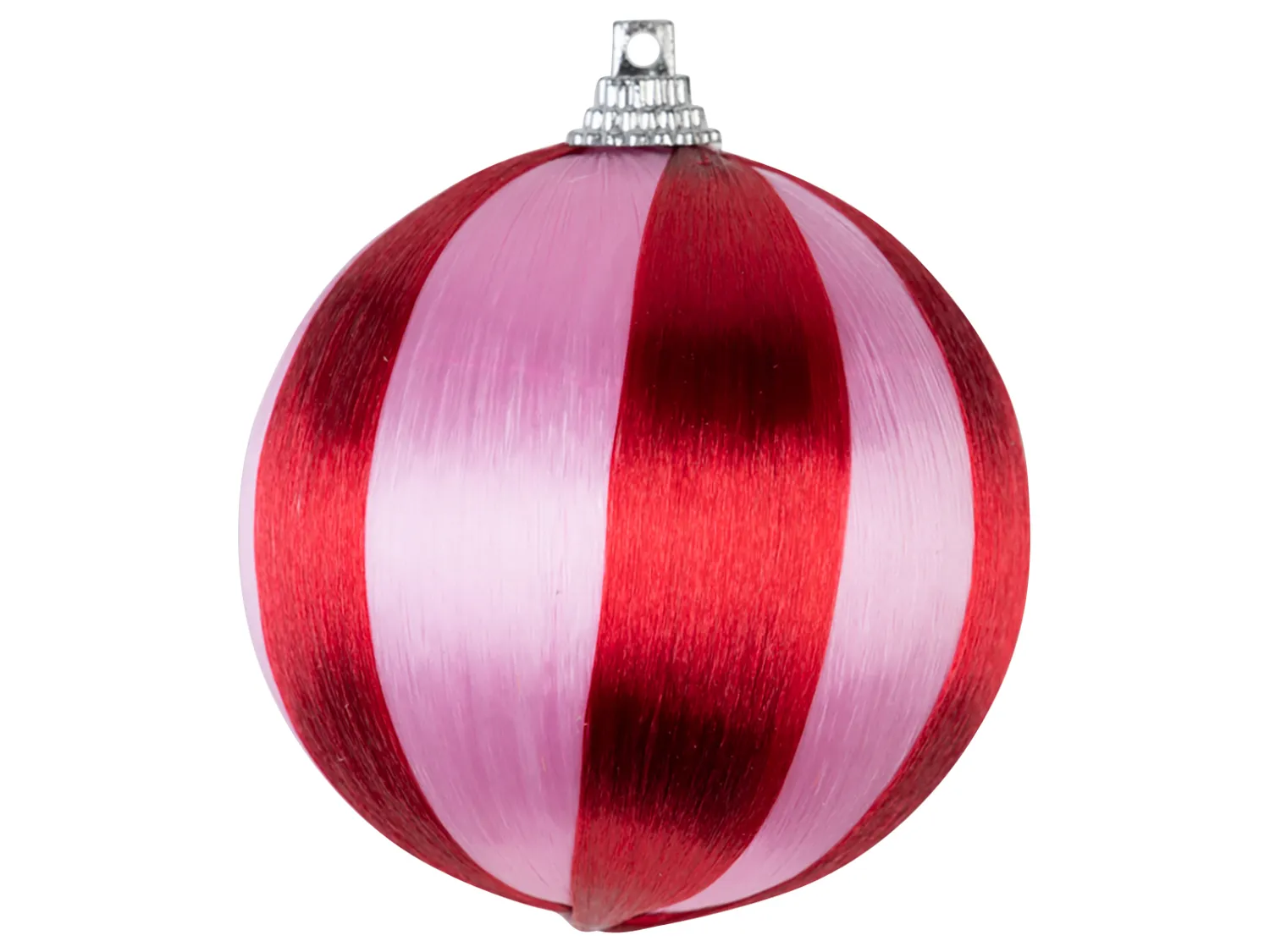 Wibra palline Natale righe 6,5 cm 3 pezzi