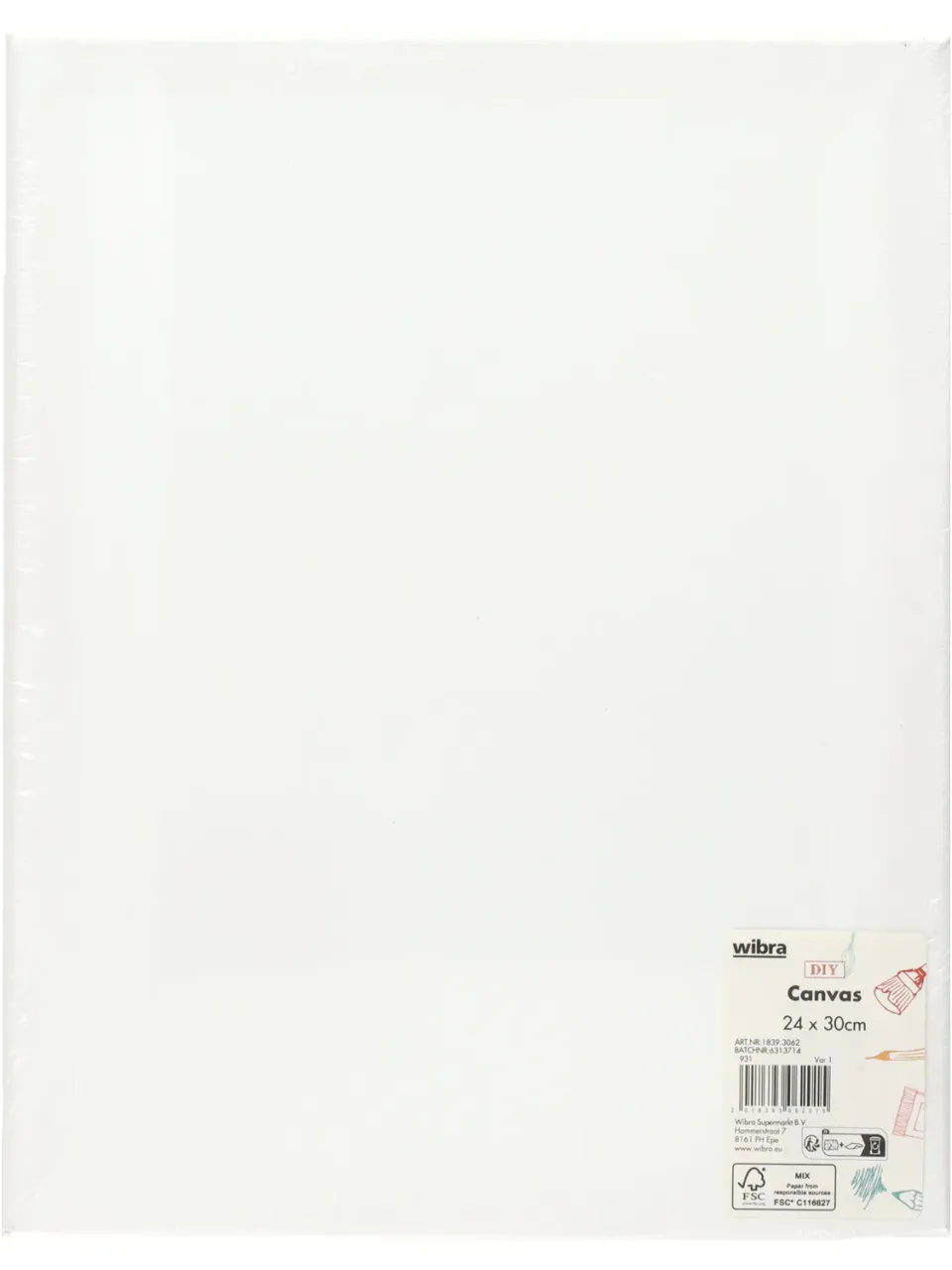 Wibra tela canvas 24x30 cm per acrilico