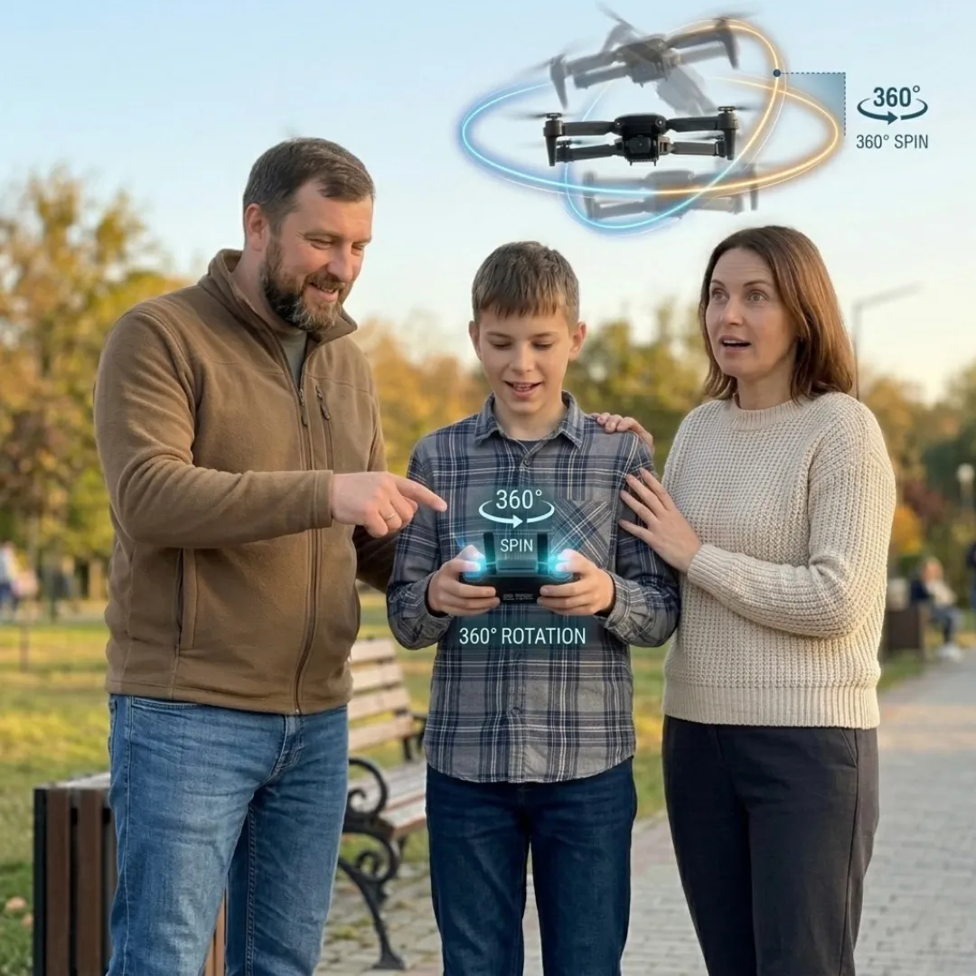 ADAMANTA 597 drone pieghevole 4K WiFi con custodia
