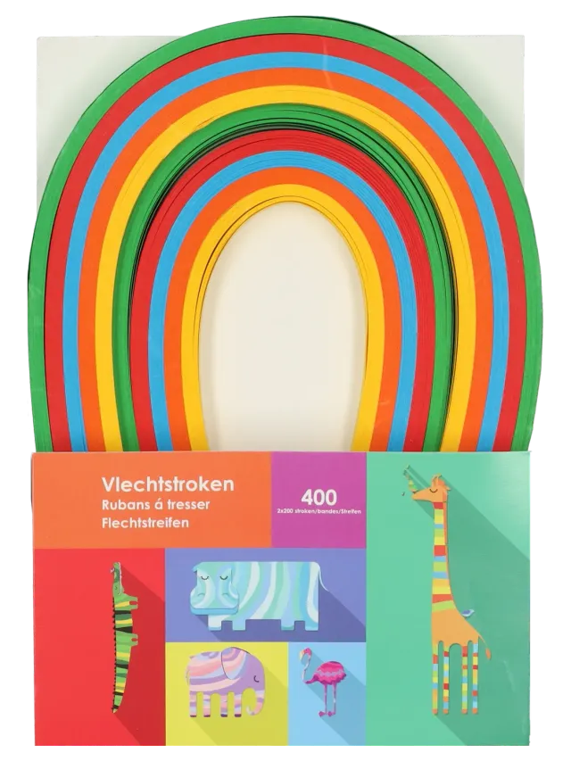 Wibra strisce intreccio multicolore 400 pezzi