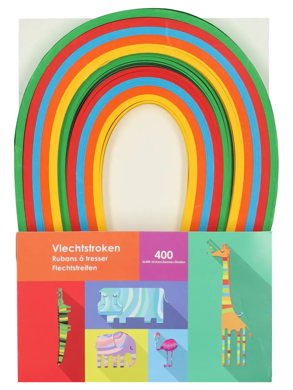 Wibra strisce intreccio multicolore 400 pezzi