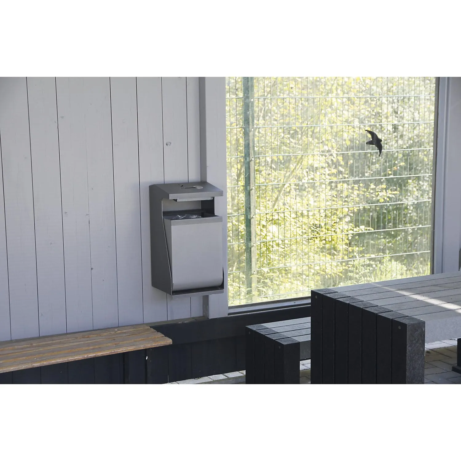 Kaiserkraft WasteVision Pole-Ashtray cestino esterni 22 L