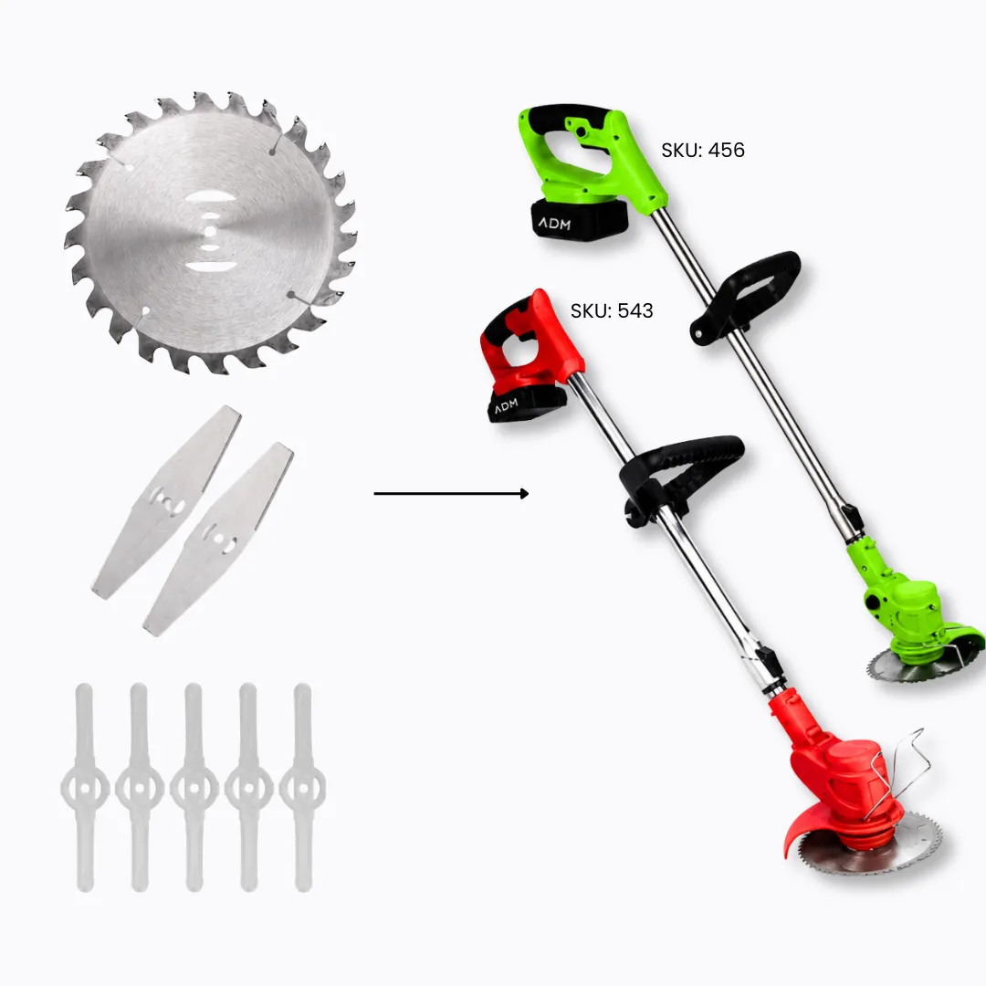 ADAMANTA ADM 7023 set lame decespugliatore 8 pezzi universale