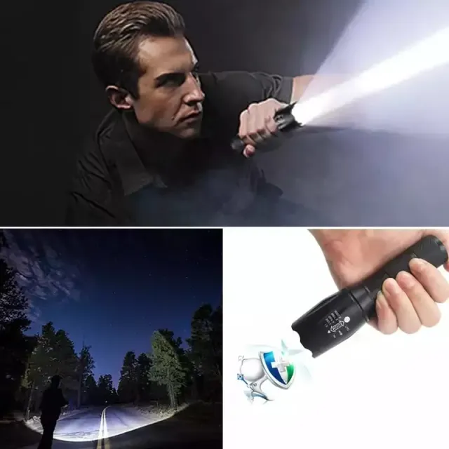ADAMANTA TG-SD007 torcia tattica LED 180 lumen con zoom