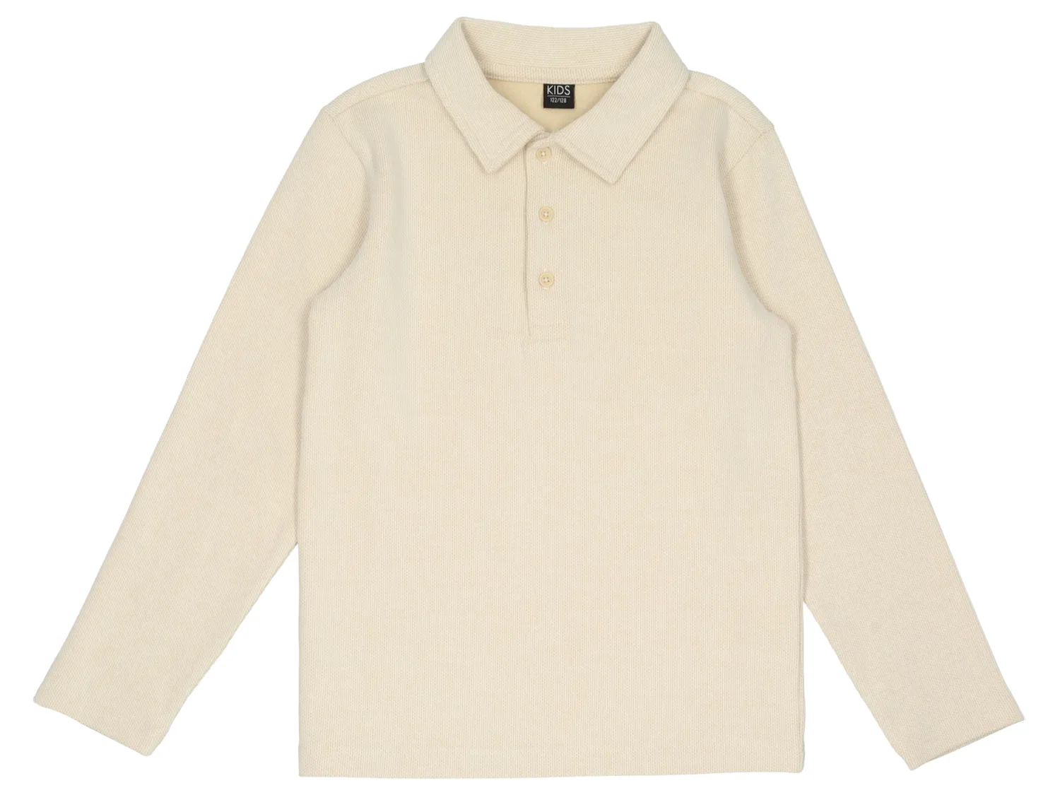Wibra polo bambino manica lunga cotone elasticizzato