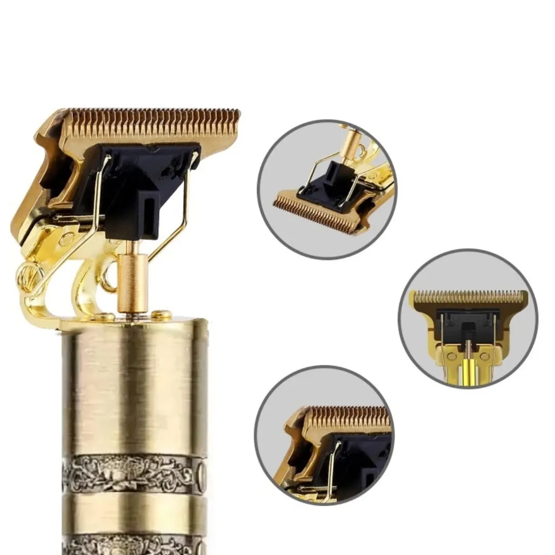 ADAMANTA VINTAGE TRIMMER FOR BEARD AND HAIR 279 regolabarba wireless in metallo