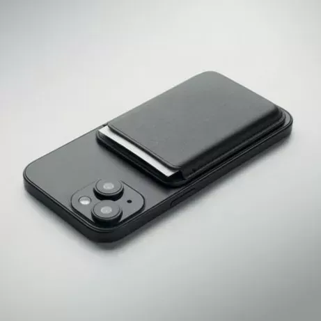 3BPRO MO2774 portacarte magnetico in pelle PU nero
