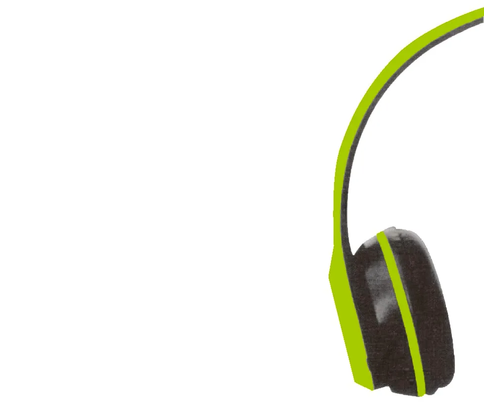 Euromarketing Cuffie Wireless Verdi Bluetooth con Radio FM