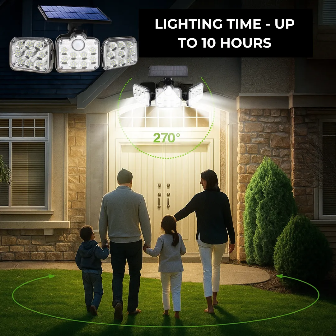 ADAMANTA Solar Sensor Light With Remote Control lampada solare da esterno