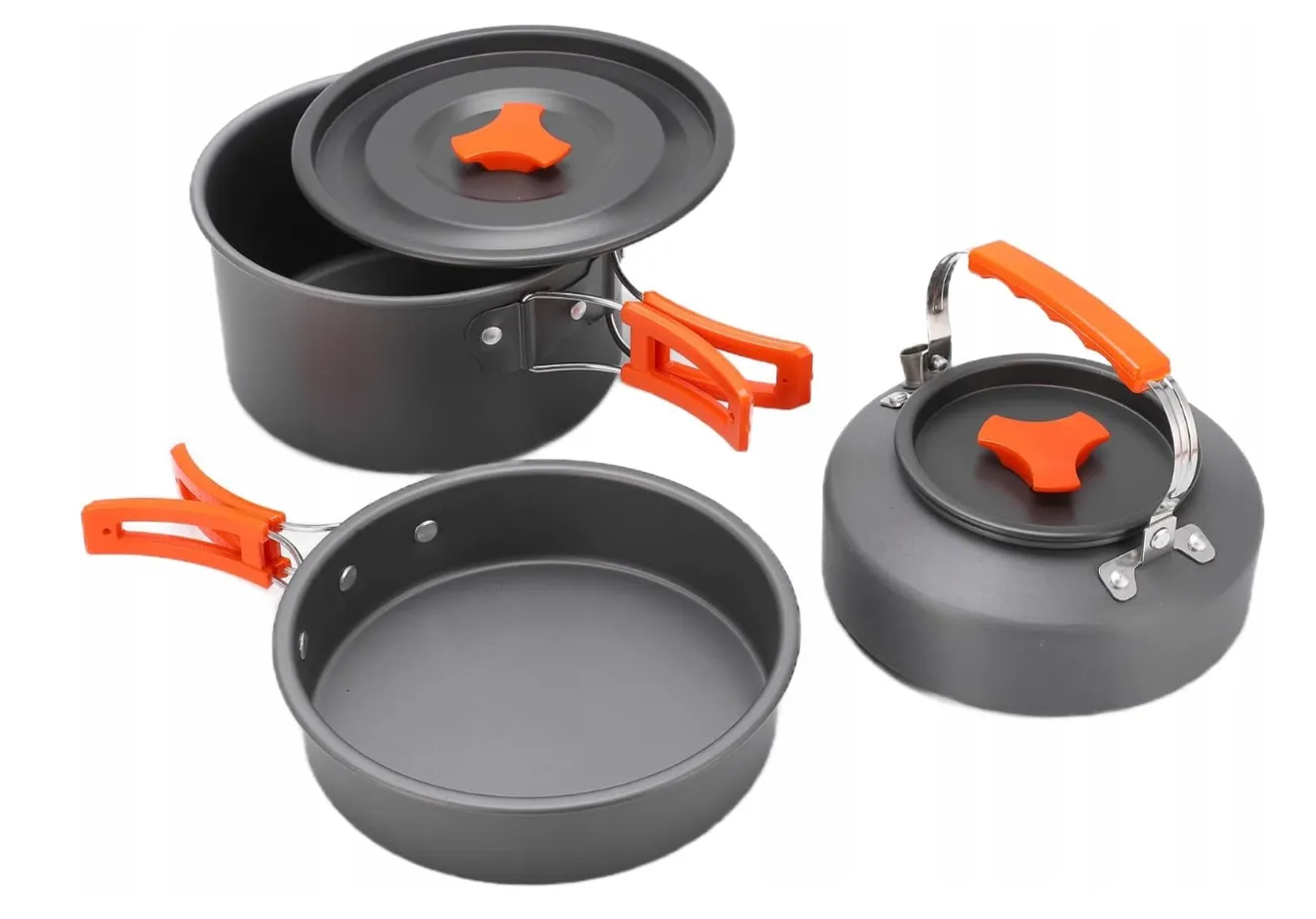 ADAMANTA Survival & Camping Cookware Set set cucina da campeggio alluminio