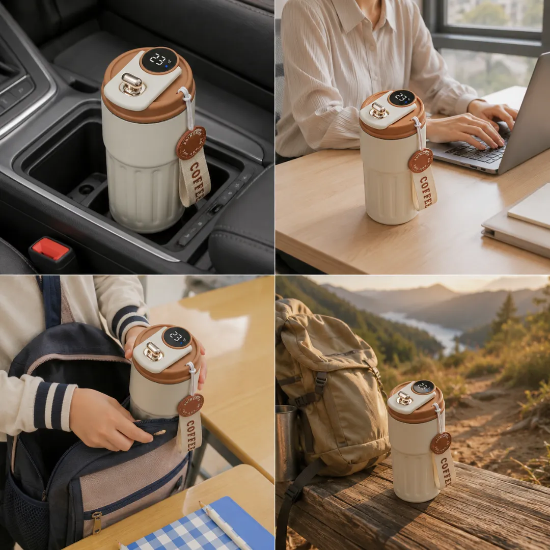 ADAMANTA ADM Smart 7102 tazza termica 450 ml con display
