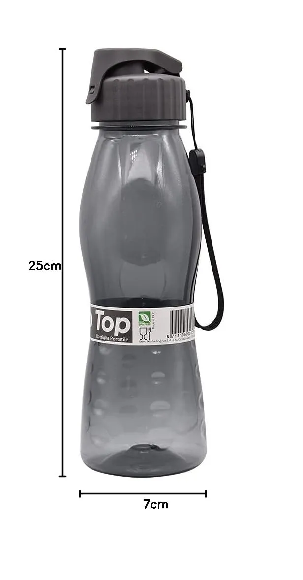 Flip Top borraccia 0,7 l trasparente chiusura rapida