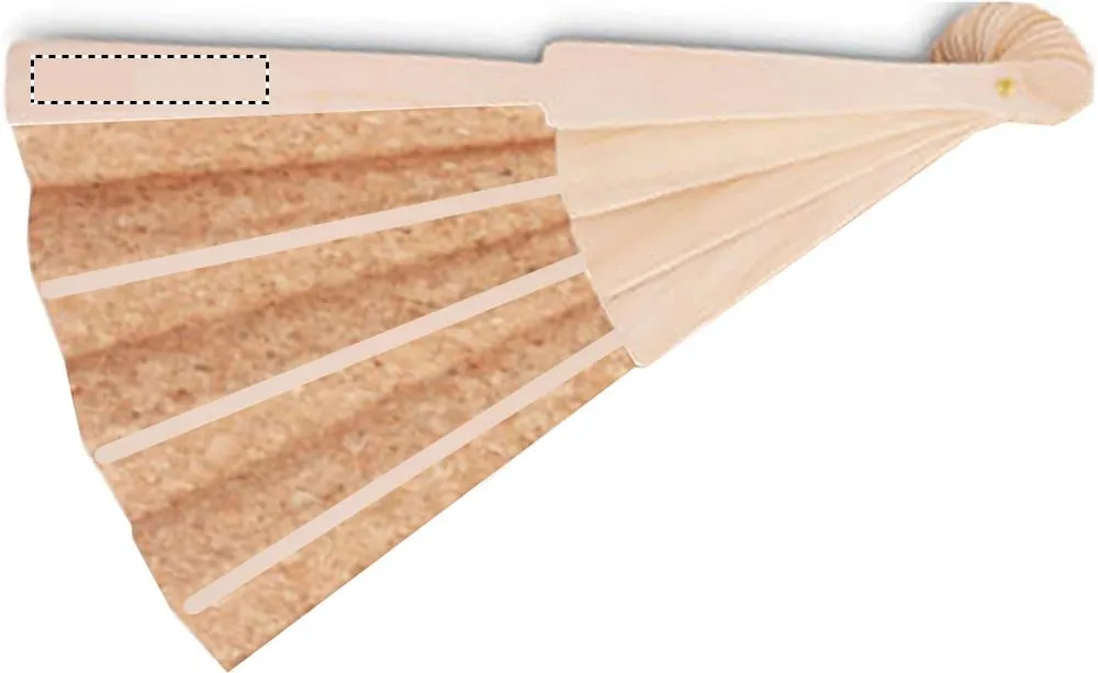 3BPRO MO6232-13 ventaglio pieghevole legno sughero