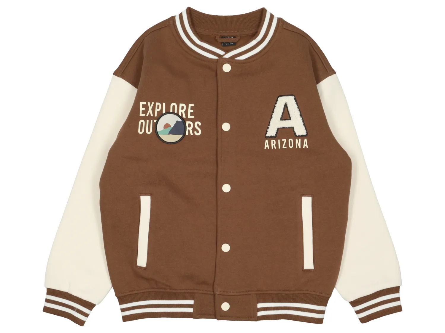 Wibra Giacca Baseball Ragazzo Cotone con Bottoni
