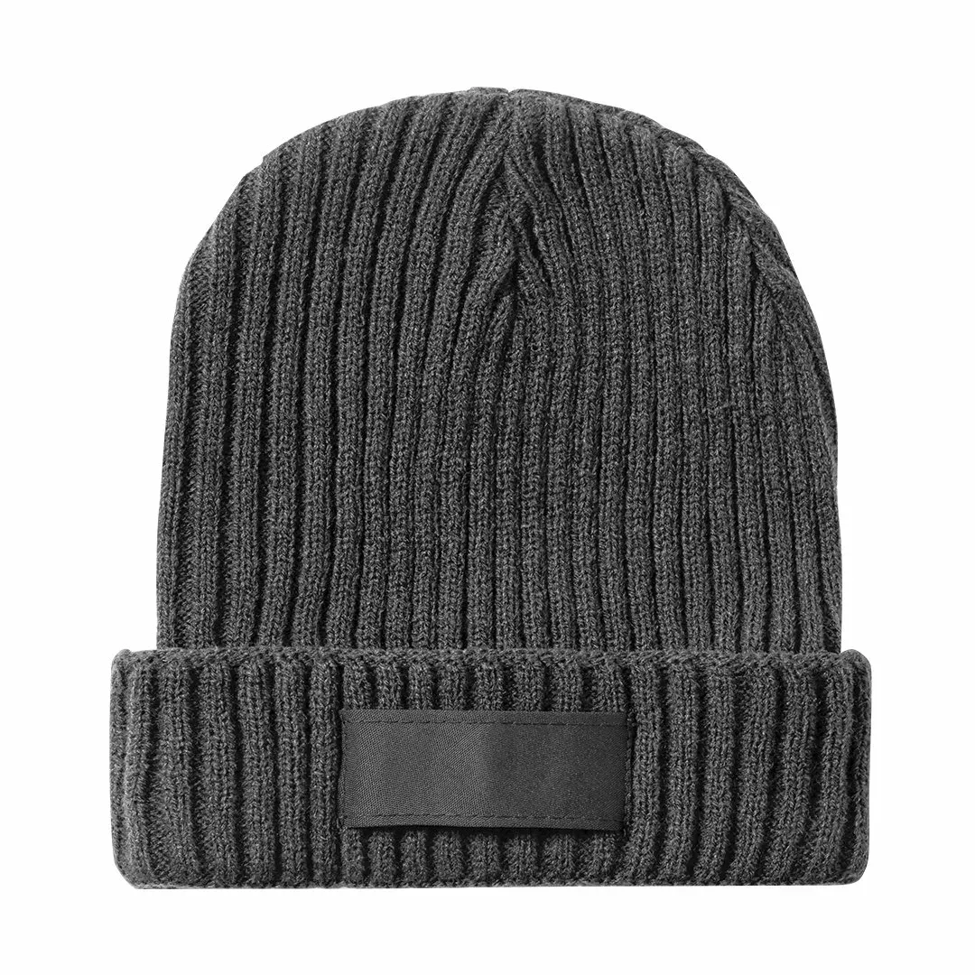 3BPRO bonnet in maglia a coste con etichetta personalizzabile