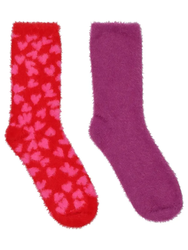 Wibra calzini donna fluffy 2 paia caldi