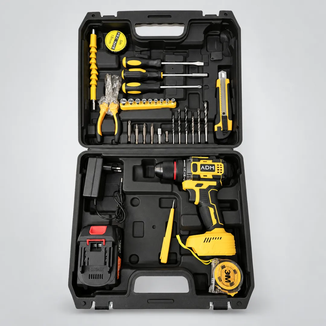 ADAMANTA ADM 7121 trapano avvitatore senza fili 33 pezzi brushless