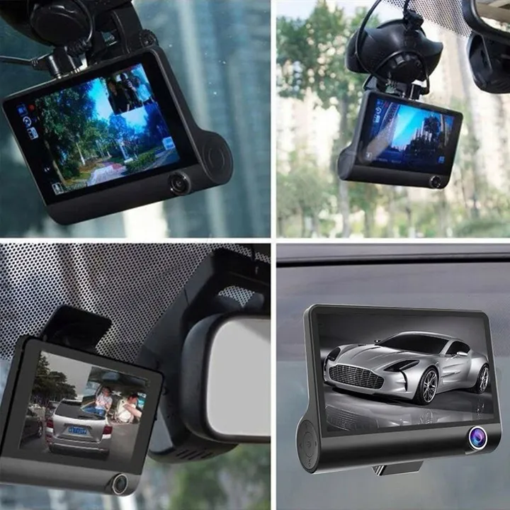Adamanta 390 dash cam auto 3 telecamere Full HD con visione notturna