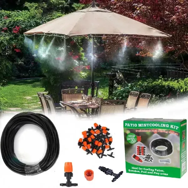 ADAMANTA 348 tenda nebulizzante da giardino 10 m raffrescante