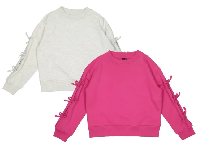 Wibra sweater fiocchi felpa bambina cotone