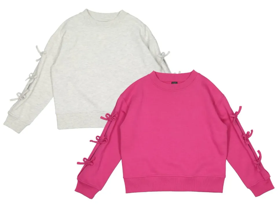 Wibra sweater fiocchi felpa bambina cotone