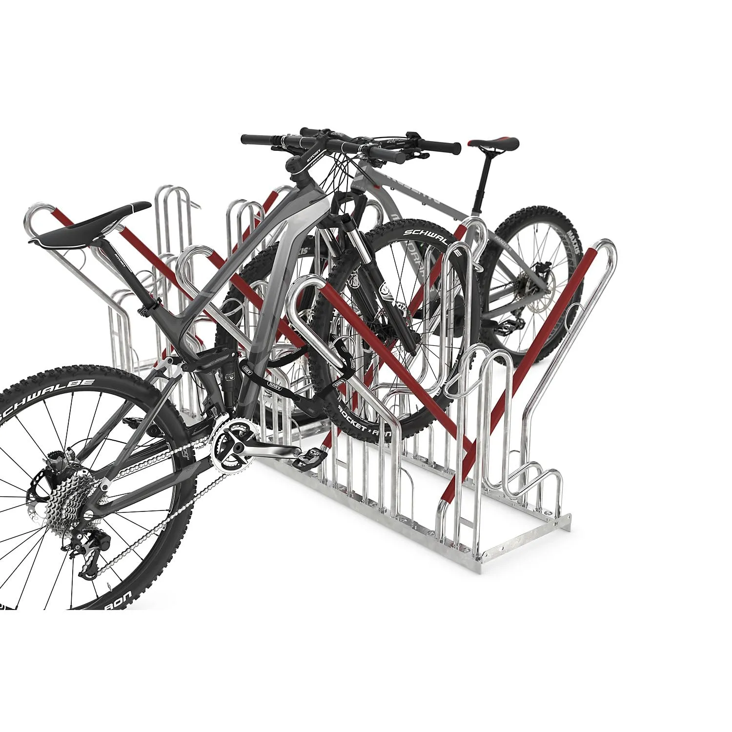 Kaiserkraft 4500 XBF rastrelliera bici 8 posti acciaio zincato