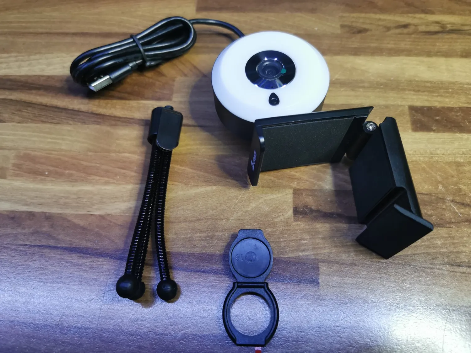 Action webcam PC 1080P Full HD con microfono e luce