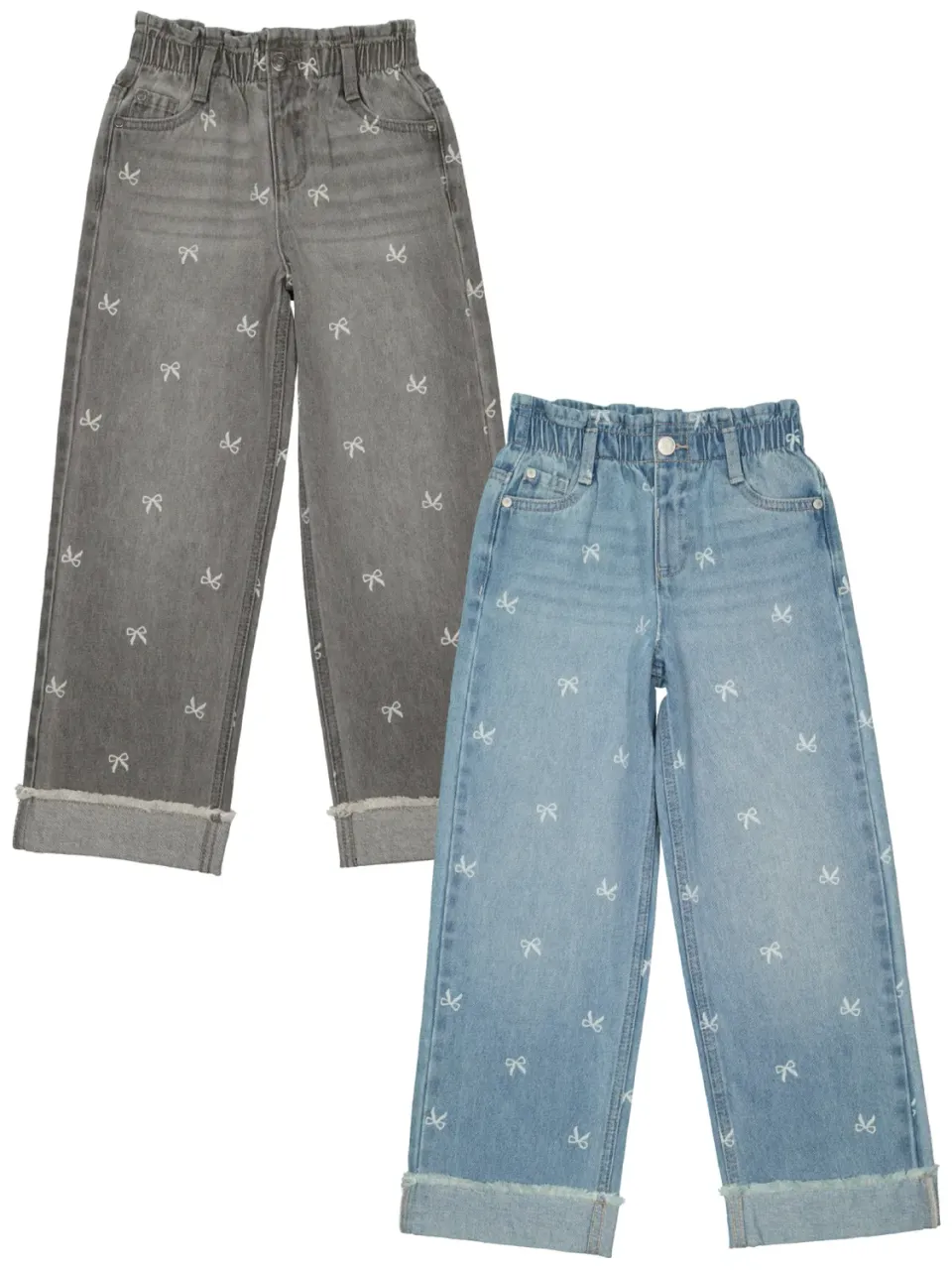 Wibra Jeans Bambina Denim con Fiocchi