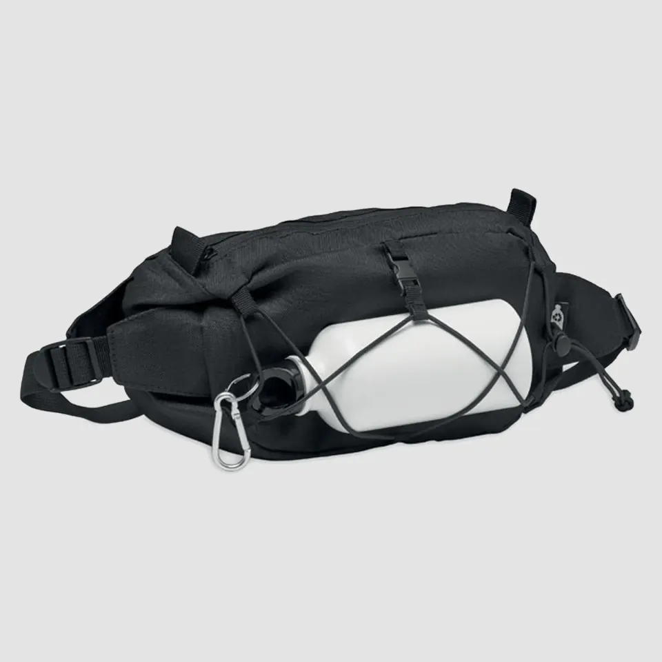 3BPRO MO6719-03 Marsupio RPET Nero 26x12cm Riciclato