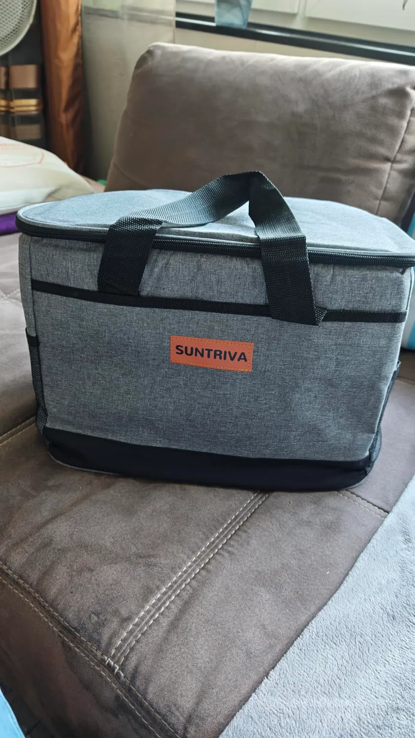 Kaefuys Borsa termica 33L con tracolla caldo-freddo grigia