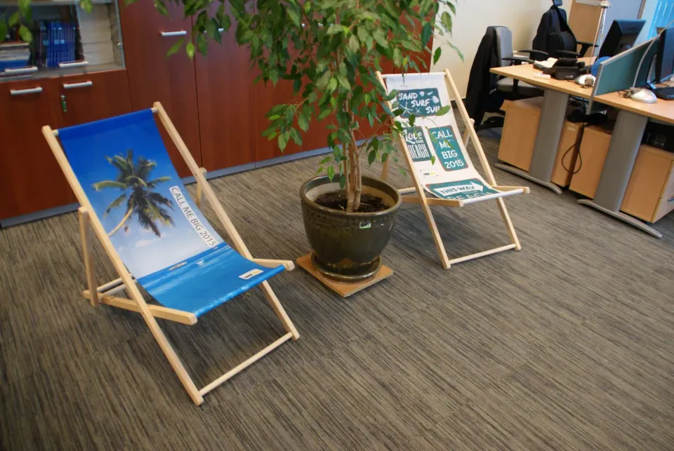 3BPRO Chaises longues en bois personalizzate sdraio pieghevole CMYK