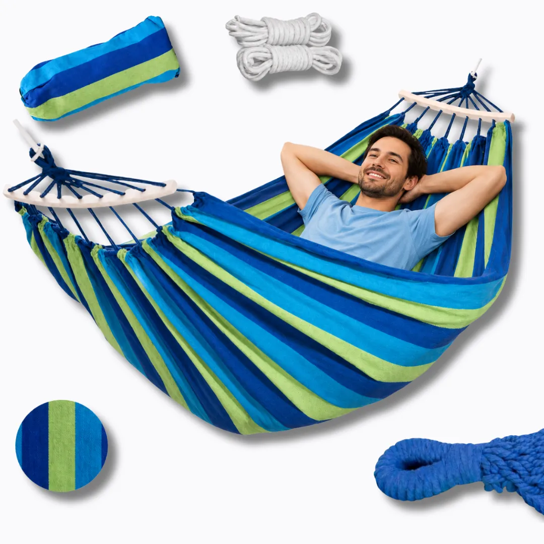 ADAMANTA 2159 amaca sospesa cotone blu