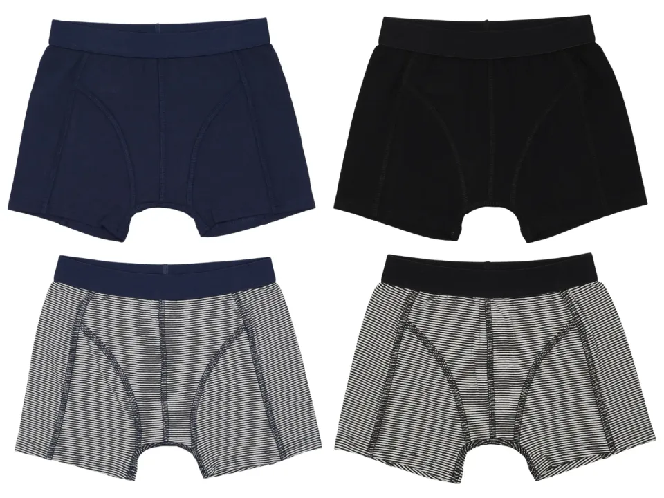 Wibra Boxer Ragazzo 2 Pezzi Neri Cotone