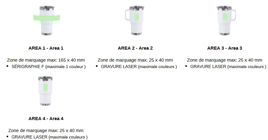 3BPRO 20705 tazza termica in acciaio riciclato