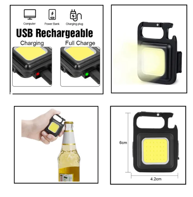ADAMANTA 412 mini torcia LED portachiavi 800 lumen