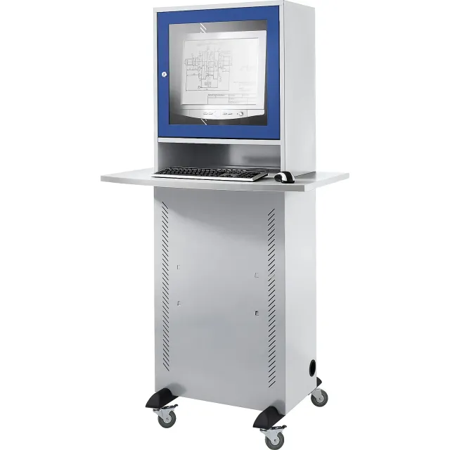 Kaiserkraft Eurokraft Basic Armadio computer acciaio ventilato