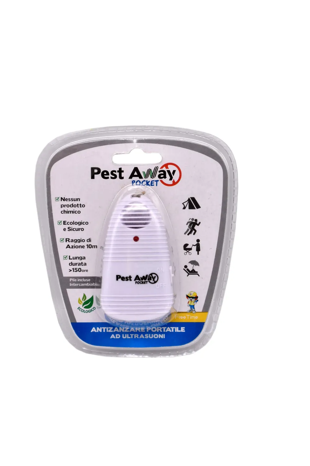 EUROMARKETING Pest Away Pocket repellente zanzare portatile