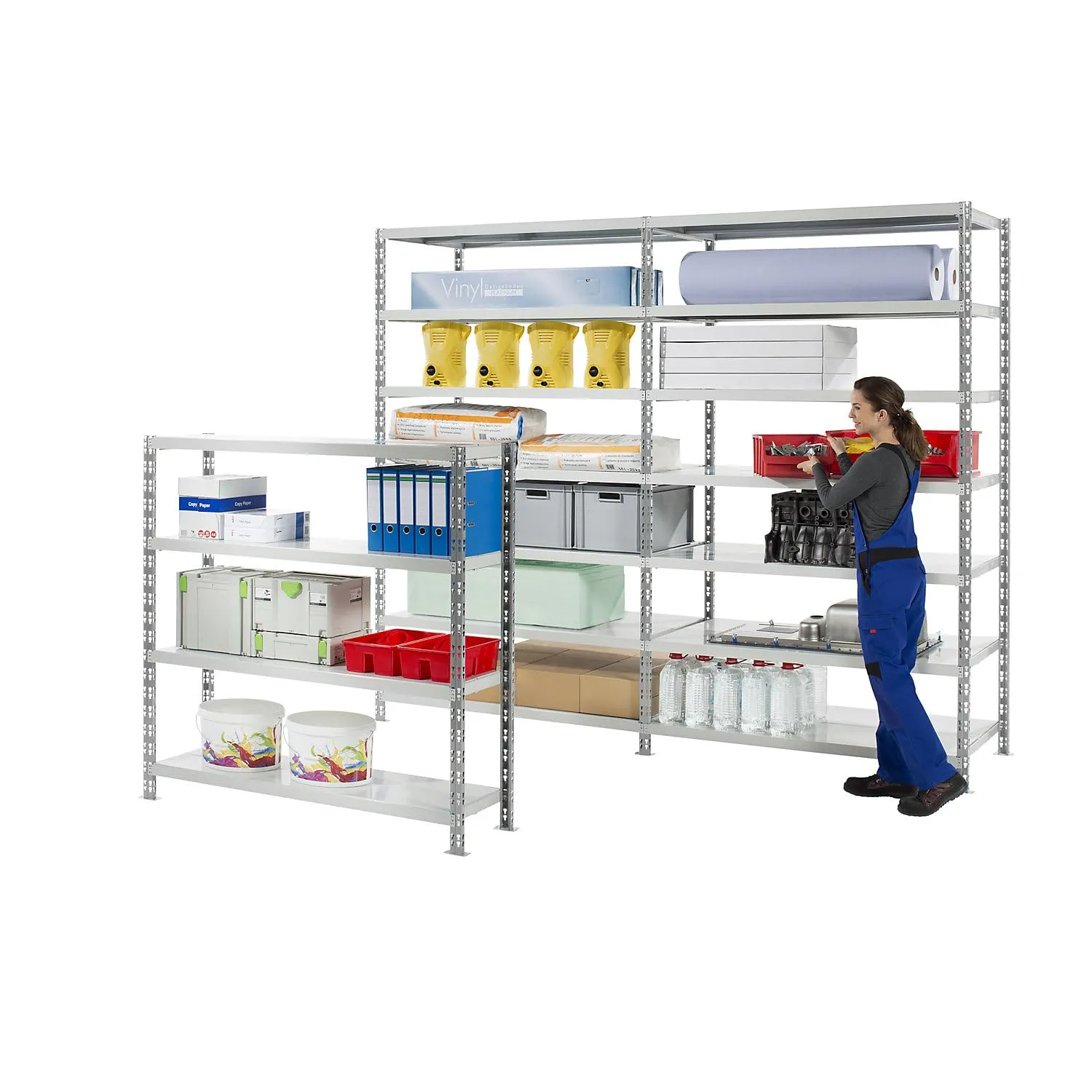 Kaiser+Kraft scaffale innesto campata larga ripiani lamiera