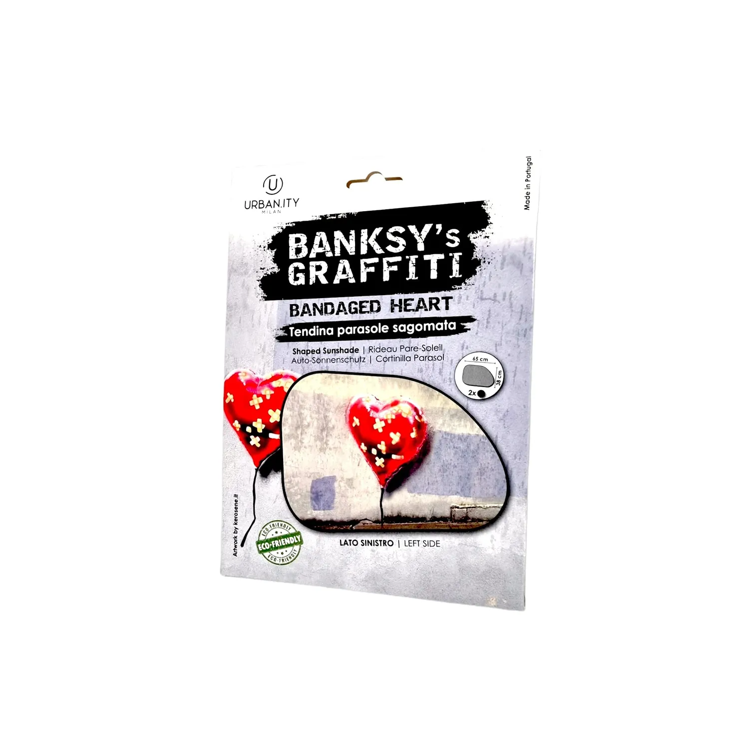 Euromarketing Banksy's Graffiti parasole auto ventosa