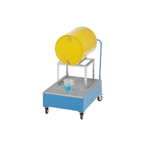 Kaiserkraft eurokraft basic vasca mobile fusti 200 L blu