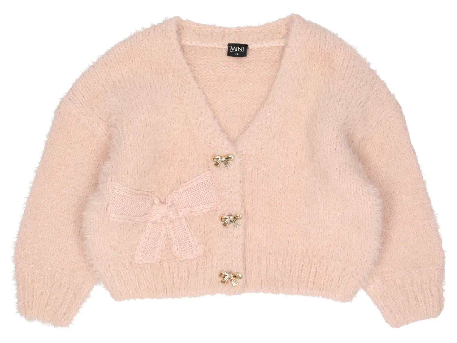 Wibra cardigan neonato con fiocchi