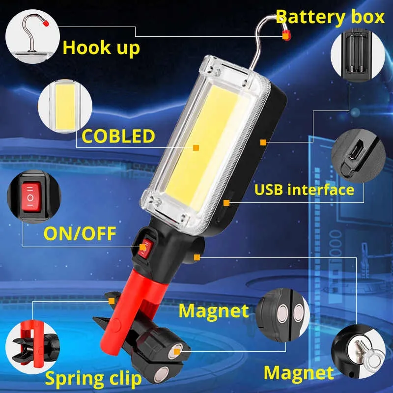 ADAMANTA SKU 103 lampada da lavoro LED ricaricabile 700 lm
