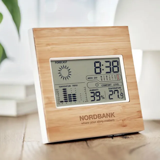 3BPRO MO9959-40 stazione meteo bambù orologio digitale