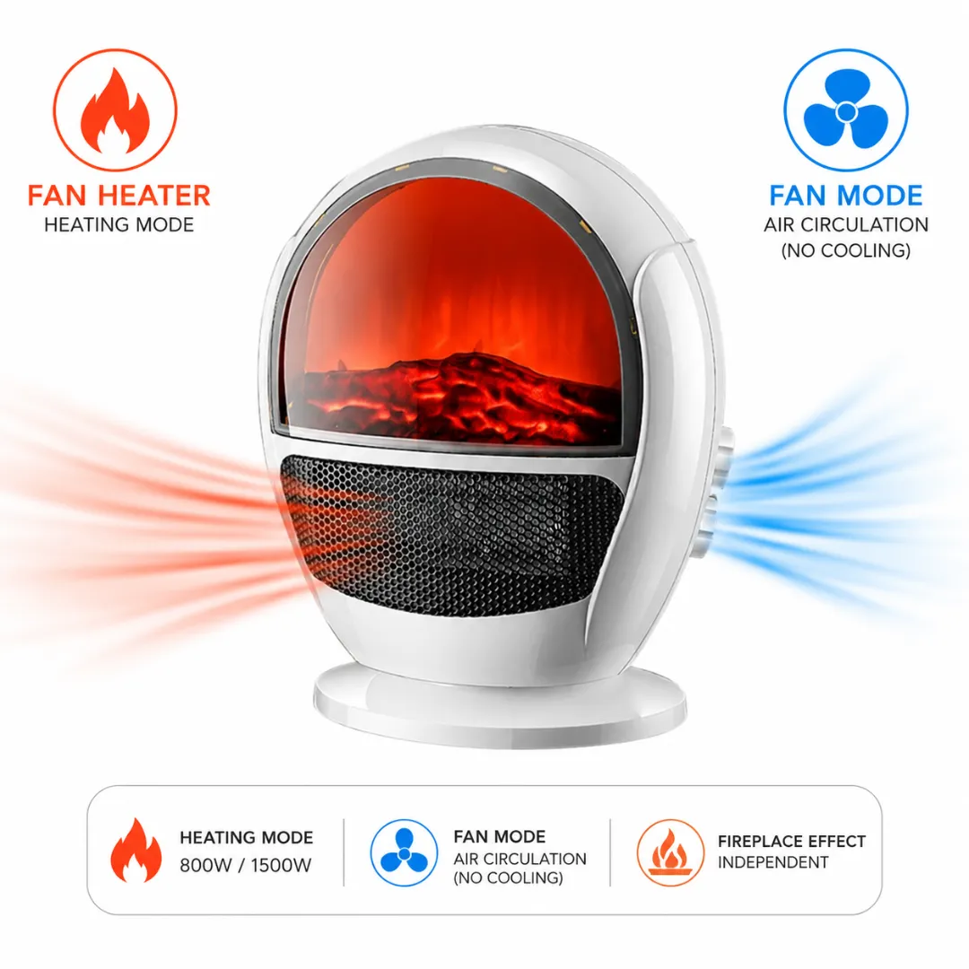 ADAMANTA 6074 stufa ceramica ventilata 2in1 1500W