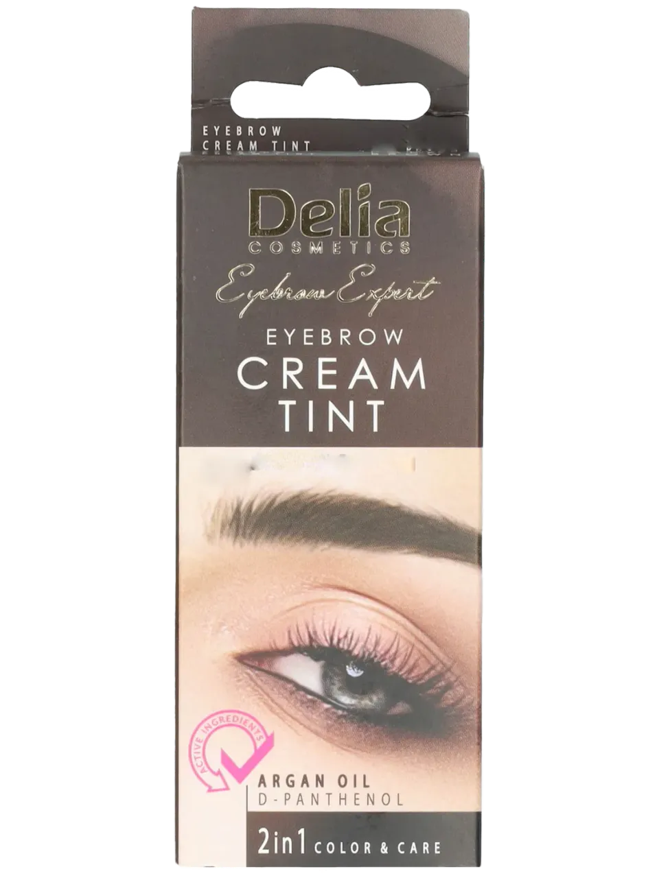Delia Cosmetics tinta sopracciglia marrone con olio argan