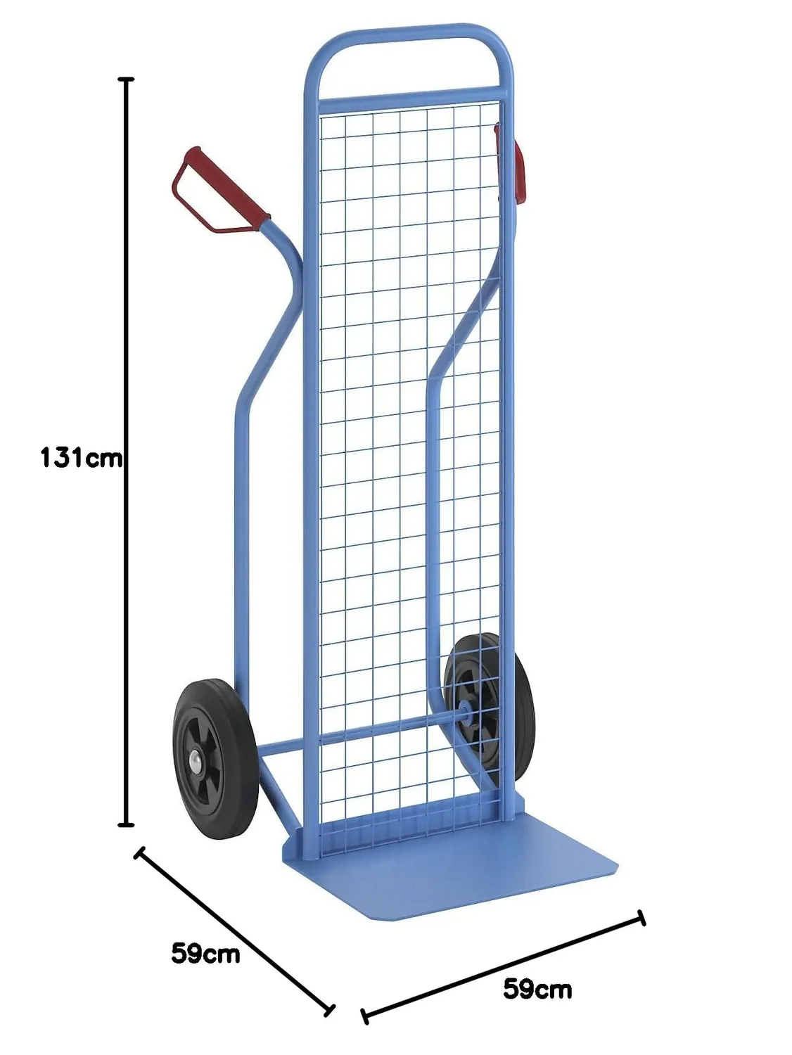 Eurokraft Pro Carrello Portasacchi Acciaio 350 kg Blu