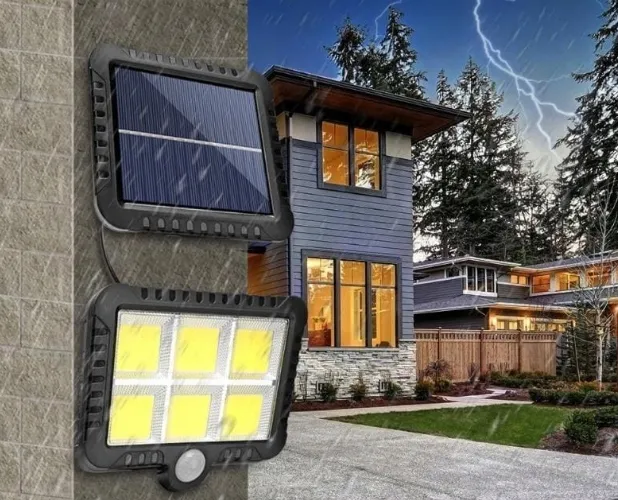 ADAMANTA SL-F120 lampada solare 120 LED con telecomando