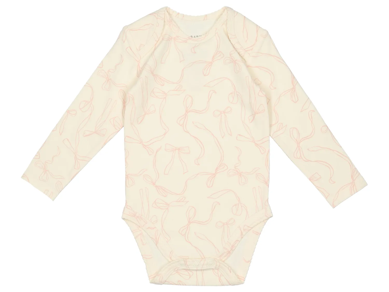 Wibra body neonato in cotone 2 pezzi a maniche lunghe