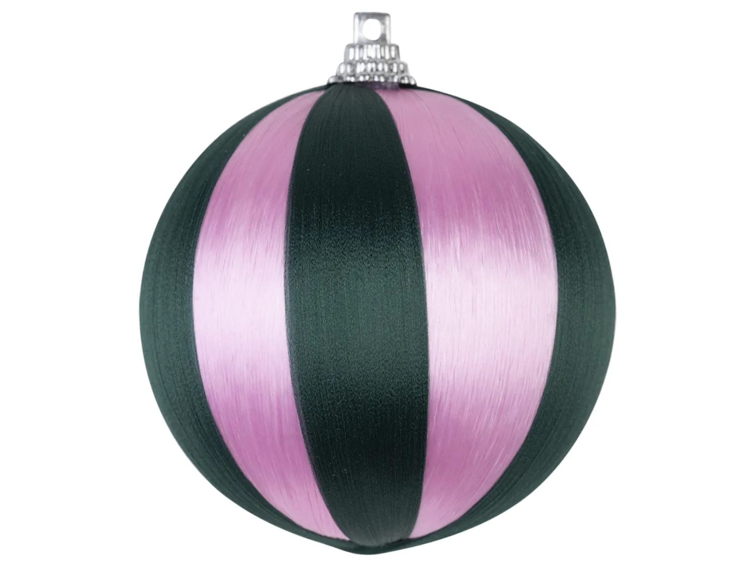 Wibra palline Natale righe 6,5 cm 3 pezzi